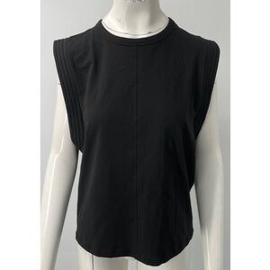 Soldout.nyc black sleeveless The Gimme That Shoulder Tee-shirt nwt sz M